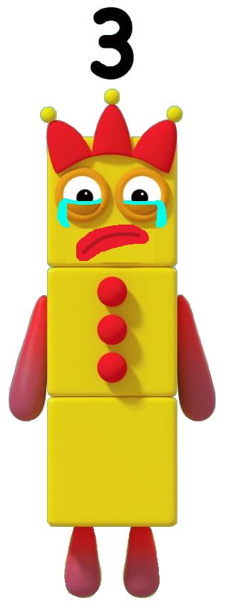 Sad Numberblock Three By Alexiscurry On Deviantart