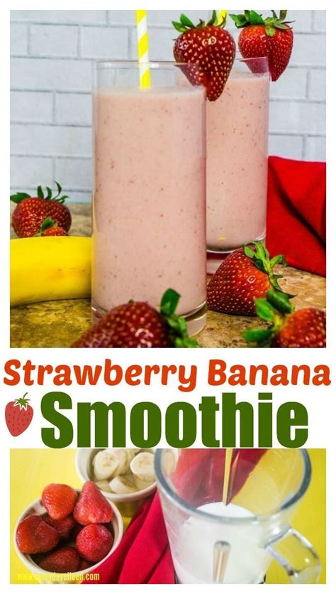 Strawberry Banana Smoothie Easy To Prepare And So Delicious Perfect