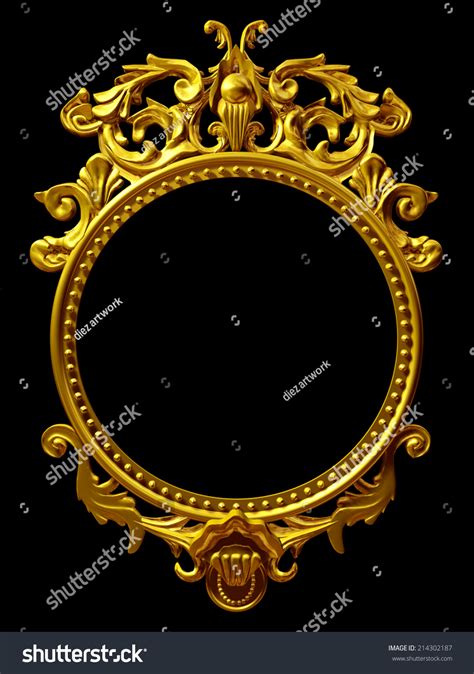 French baroque music from beaujoyeulx to rameau (london, 1973, 3/1997) page of. Golden Frame With Baroque Ornaments In Gold For Pictures Or Mirror Stock Photo 214302187 ...