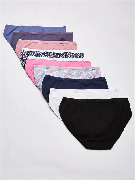 Buy Hanes Women S Bikini Panties Pack Moisture Wicking Cotton Bikini