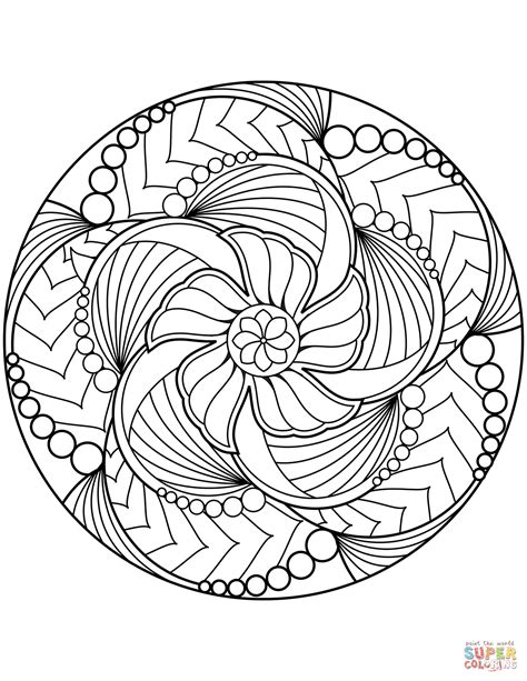 Desene De Colorat Cu Flori Grele Mandala For Coloring Cool Coloring