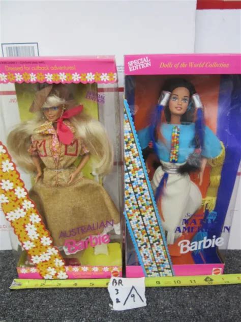 2 special ed dolls of the world australian barbie and native american barbie lot 34 99 picclick