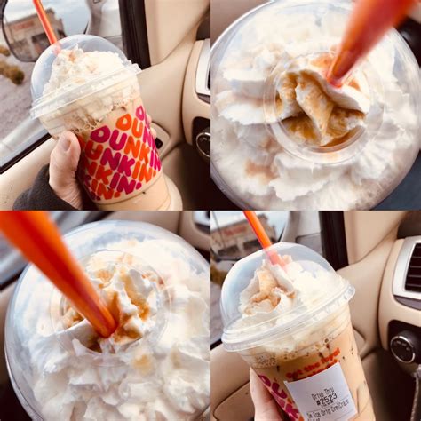 Dunkin Donuts Iced Caramel Craze Signature Latte Add Extra Whip