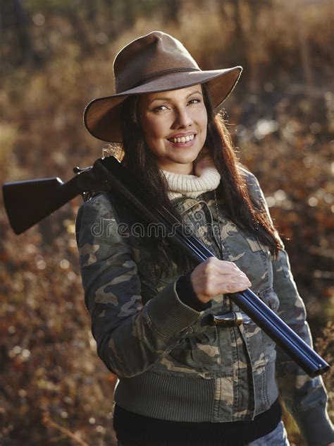 Female Duck Hunter Stock Image Image Of Camouflage Outdoor 46316805
