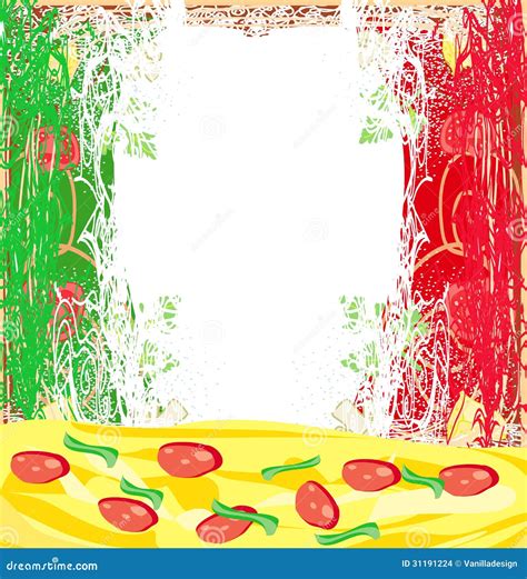 Pizza Grunge Background Design Stock Images Image 31191224