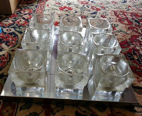 Seller claimed it was fog and morup but not sure. Vintage Mid Century Modern Gaetano Sciolari Ice Cube Ceiling Fixture Light 9 glass cubes | Mid ...