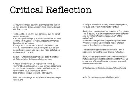 Critical Reflection Paper Template 2020 Critical Reflection Journal