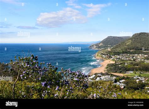 Scenic View Of Stanwell Park From Bald Hill Lookout South Coast New