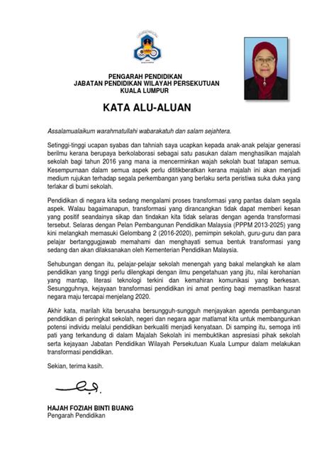 Sekolah juga memainkan peranan penting sebagai institusi kecemerlangan pendidikan alam sekitar majalah impak majalah impak merupakan majalah berbahasa inggeris yang diterbitkan 4 kali setahun dan. Kata Alu Aluan Menteri Pendidikan Untuk Majalah Sekolah 2020