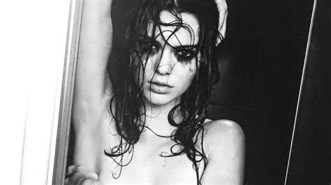 Kendall Jenner Poses Topless I M Washing Away My Sins
