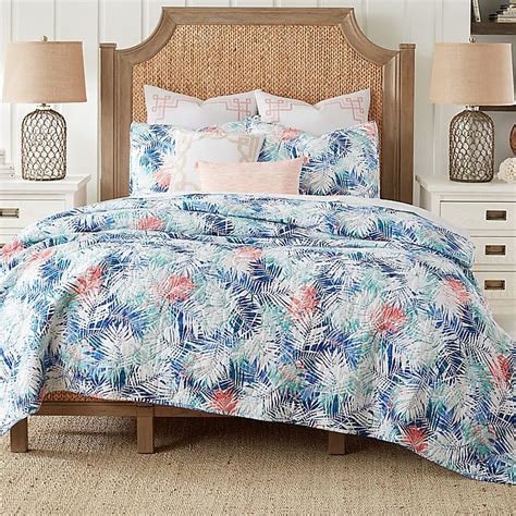 Bedding sets, quilts, & comforters on credit. Coastal Living® Coastal Palm Reversible Mini Quilt Set ...