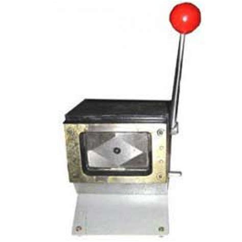 One side of the die is smooth, and the other side of the die has ridges. ID Die Cutter - Heavy Duty Credit Card Size ID Die Cutter