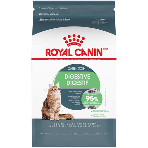 The crunchy texture of these irresistible cat snacks helps clean teeth, reduce tartar buildup, and freshen cat breath, letting you enjoy cuddle time even more. Royal Canin Digestive Care Dry Cat Food, 6 lbs., Bag | Petco