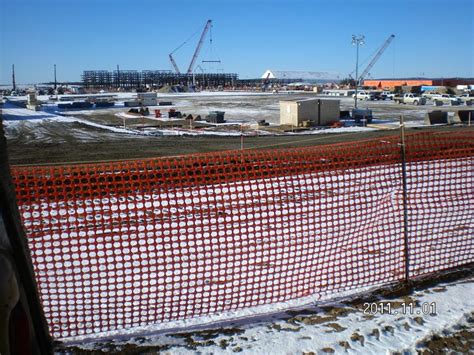 The holes in the mesh are slightly larger to see thru, even from an angle, yet still small enough to prevent climbing. Phoenix Fence - Products - Snow, Safety & Barrier Fence