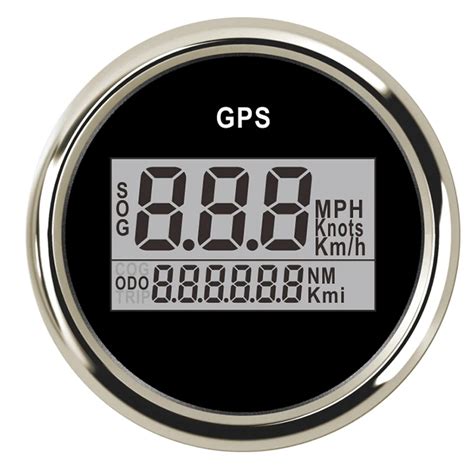 52 Mm Digital Car Speedometer Gps Odometer Lcd Display Mile Per Hour