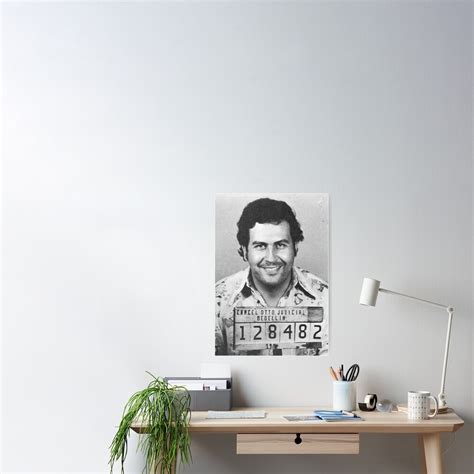Pablo Escobar Smiling Mugshot Poster For Sale By Cartermorriss