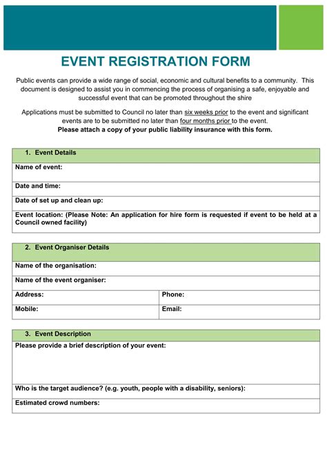 Registration Form Sample For Event Classles Democracy