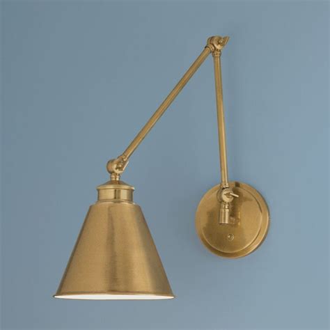 Norwell Lighting Aidan Aged Brass Swing Arm Lamp | 8475-AG ...