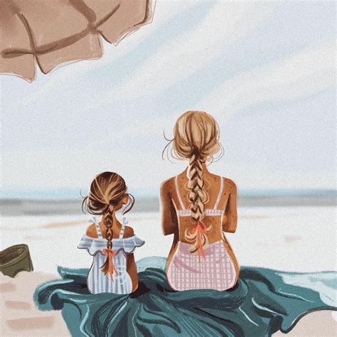 Pin By Eugenia On The Ladies Mother Daughter Art Mother And Daughter