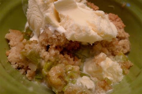 Less Noise More Green British Food Rhubarb Crumble