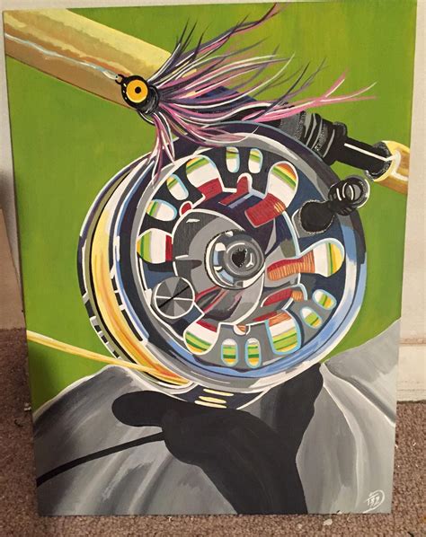 Acrylic Painting Done On Canvas Board I Love Painting Fly Fishing