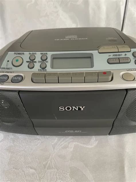 Sony Cfd S Cd Cassette Corder Am Fm Radio Stereo Boombox Player