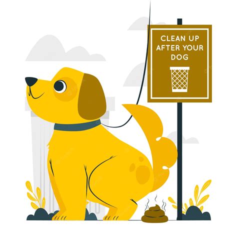 Cartoon Dog Pooping Illustration Isolated Vector Clip Art Of Clip
