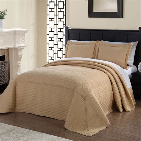 Free delivery and returns on ebay plus items for plus members. American Traditions French Tile Quilted Gold King ...