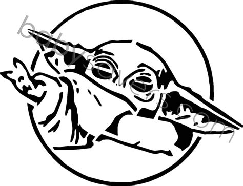 Yoda Stencils Free Printable