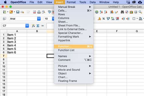 Openoffice Calc Tutorial Average Function