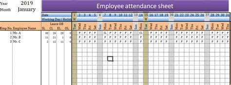 The Best Employee Attendance Tracker Excel Templates Hubstaff