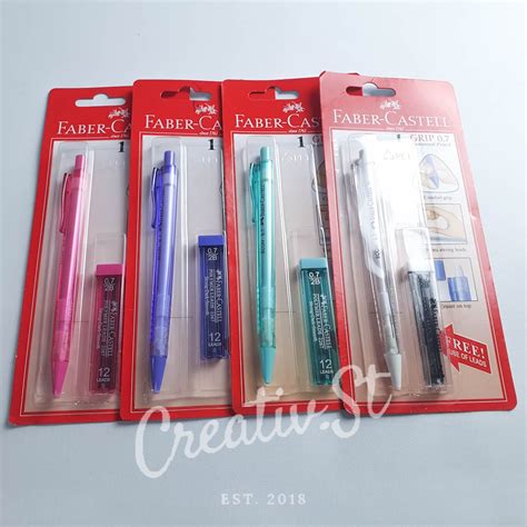 Jual Faber Castell Econ Mech Pencil 07 Transparent Blister Pensil