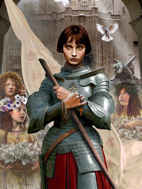 Joana Darc Art By Thomas Christian Wolf Saint Joan Of Arc Joan