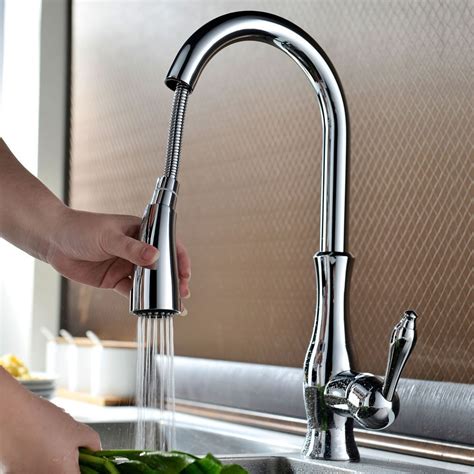 Everything went smoothly except for the kitchen sink faucet. Luxury High Quality chrome Pull Out Sprayer Kitchen Bar ...