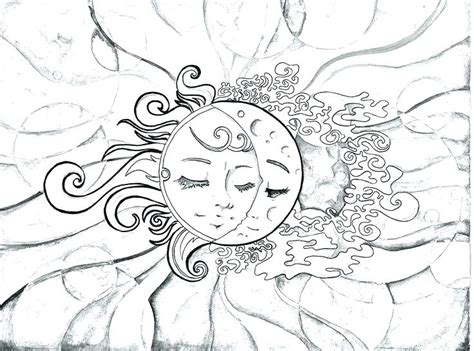 Sun Moon Drawing At Explore Collection Of Sun Moon