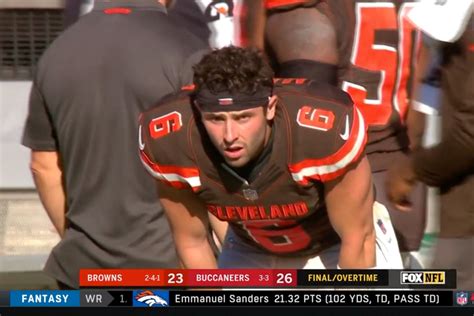Baker Mayfields Face Is The Newest Meme After The Browns OT Loss