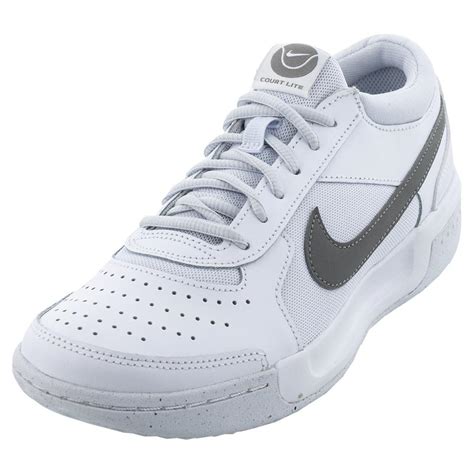 Nikecourt Women S Zoom Court Lite 3 Tennis Shoes White And Flat Pewter