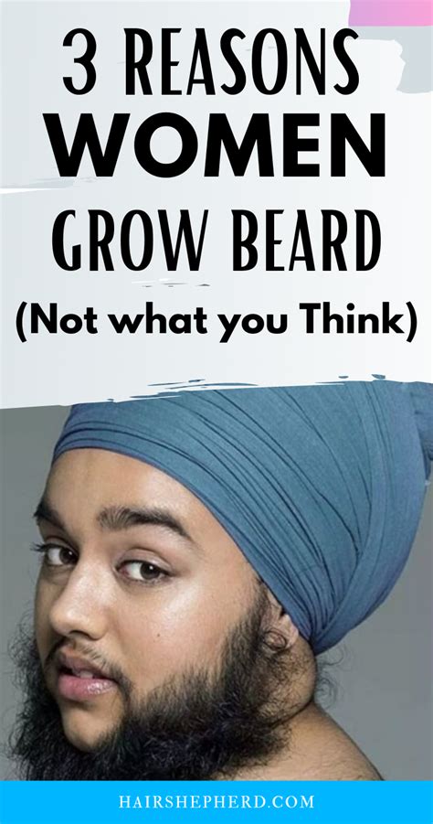 Heres The Reason Why Some Women Grow Beard Its Not What You Think