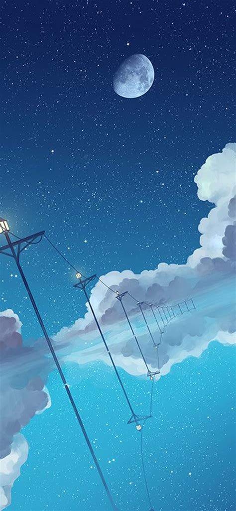 See more ideas about iphone wallpaper, iphone wallpaper moon, aesthetic wallpapers. PAPERS.co | iPhone wallpaper | bi29-illust-star-moon-sky ...