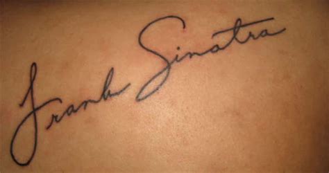 Celebrity Autograph Tattoos Inked Signatures From Famous People