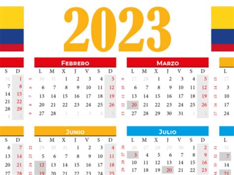 Calendario En Colombia cuántos Festivos Hay En Julio OFF