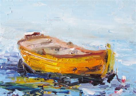 Painting Of The Day Daily Paintings By Delilah Row Boat Oil Painting