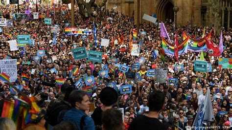 Tens Of Thousands March In Australia For Same Sex Marriage Ahead Of