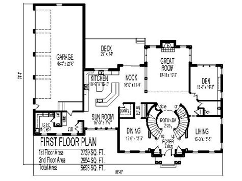 Double Staircase House Plans Palatial Estate With Grand Double