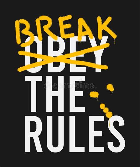 Break The Rules Inspiring Creative Motivation Quote Poster Template