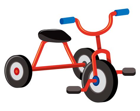 A Red Tricycle On White Background 303330 Vector Art At Vecteezy