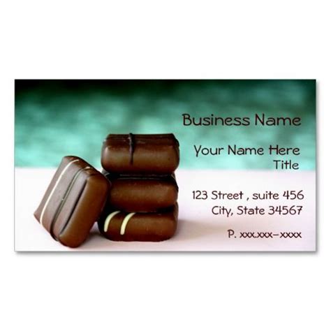 Chocolate Candies Business Cards Business Cards