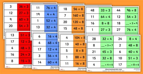 My wife and a friend of ours like to play cards, but we don't know many good three person card games. Year 3 Division Facts Game for 3, 4 and 8 Loop Cards | Classroom Secrets