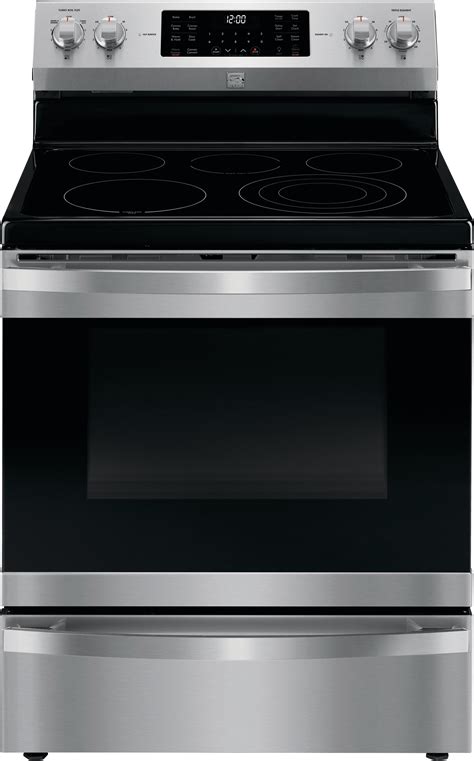 Kenmore electric ranges are a great addition to any kitchen. Kenmore Elite 92653 6.1 cu. ft. Electric Range with Dual ...
