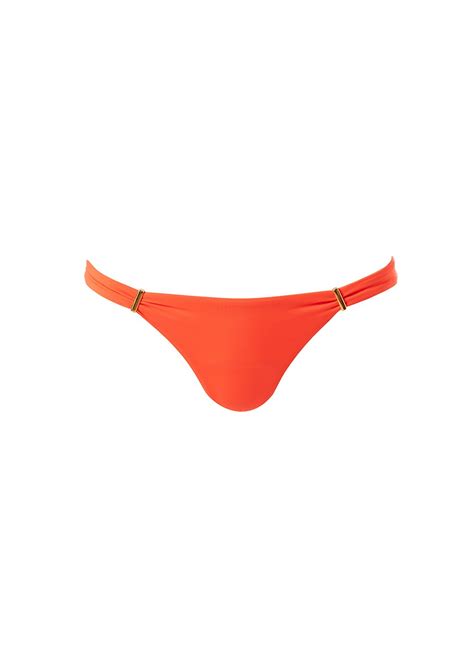 Melissa Odabash Exclusive Martinique Orange Eco Twist Bandeau Bikini